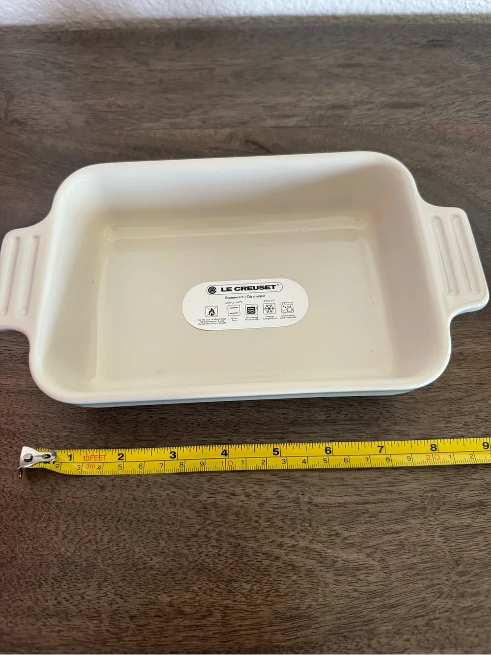 Le Creuset Pistache Rectangular Baking Stoneware Casserole Dish